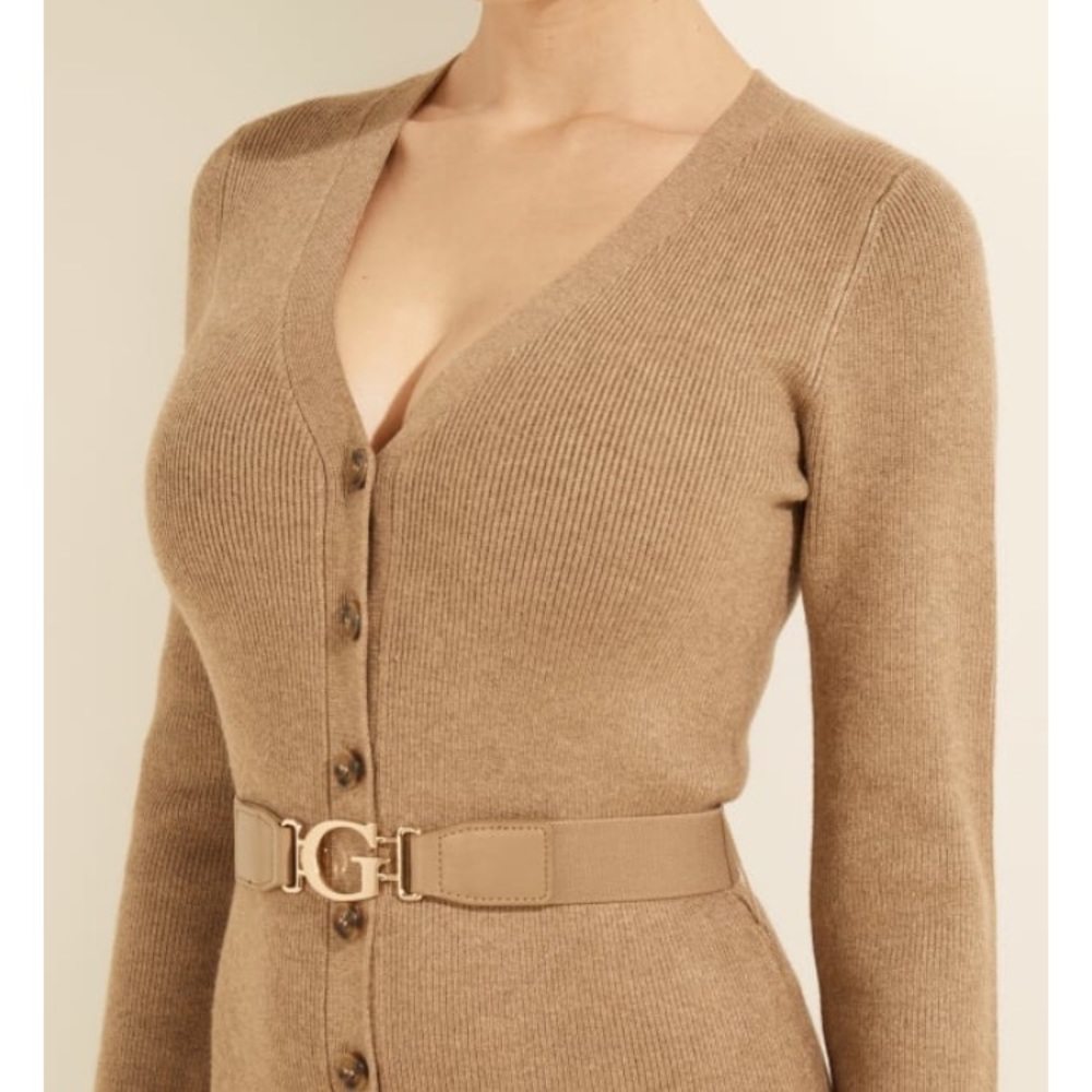 Guess Belted Cardigan Dress